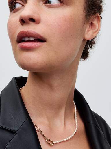 Slim Treated Freshwater Cultured Pearl Necklace