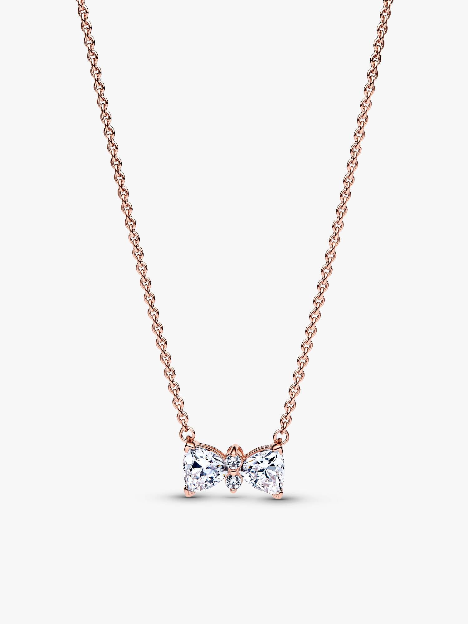 Sparkling Bow Necklace