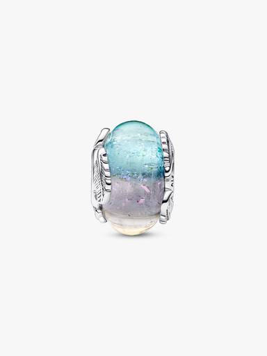 彩色 Murano 琉璃弧形羽毛串飾
