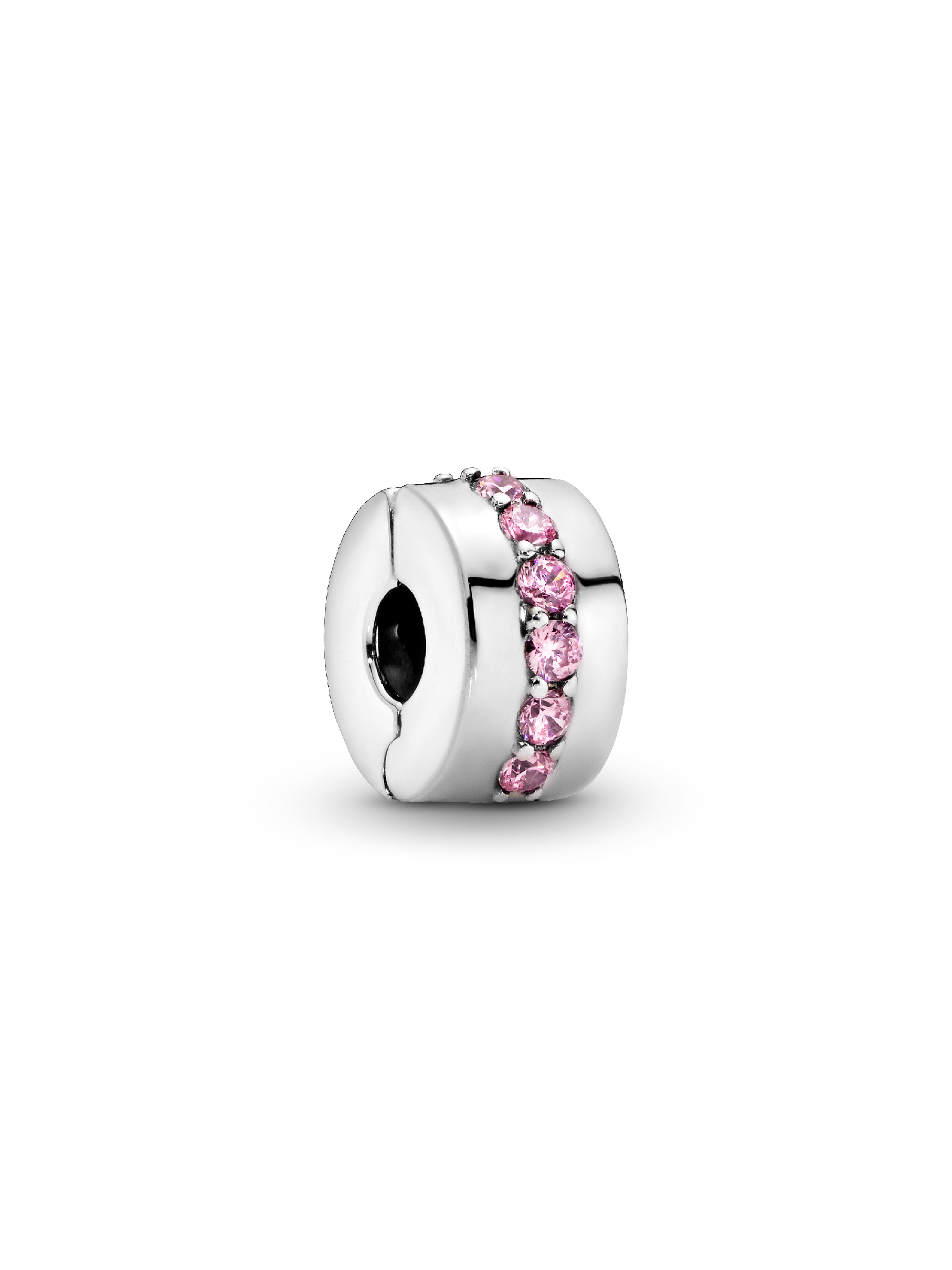 Pink Sparkling Row Clip Charm