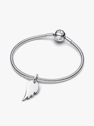 Engravable Angel Wing Tag Pendant