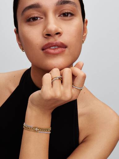 Beaded Huggie Earrings