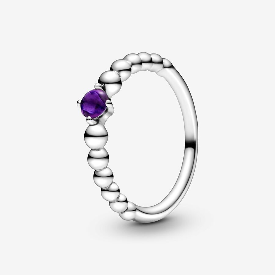 Purple Beaded Ring image number 0