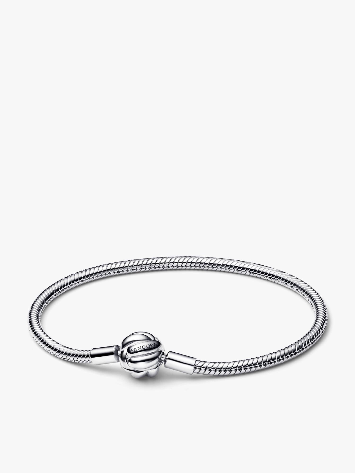 Pandora Moments Love Knot Snake Chain Bracelet