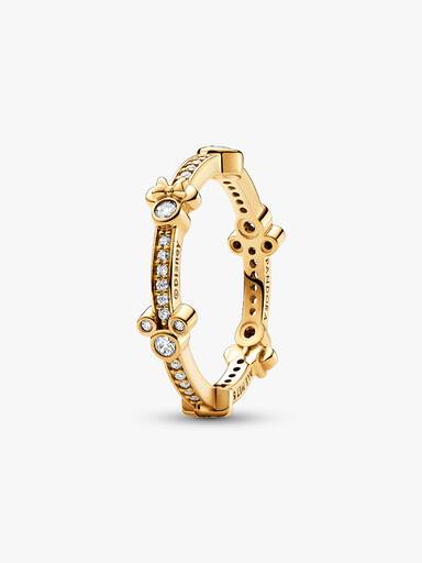 Disney Mickey Mouse & Minnie Mouse Sparkling Eternity Ring