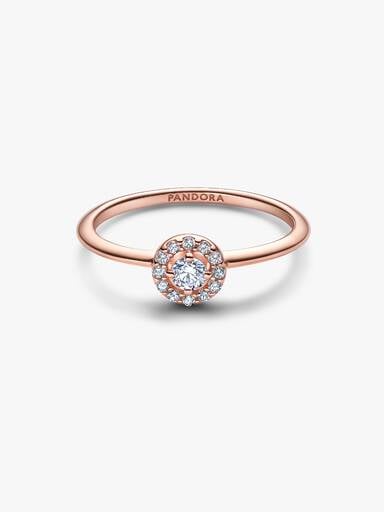 Round Pave Halo Ring