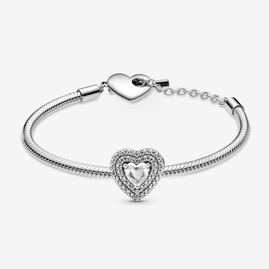 Heart T-Bar Bracelet Set image number 0