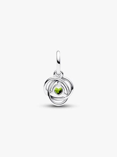 Spring Green Eternity Circle Dangle Charm