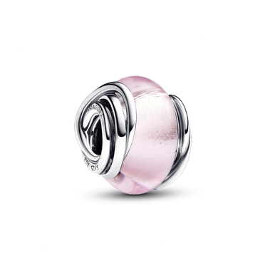 粉紅Murano琉璃圓環串飾