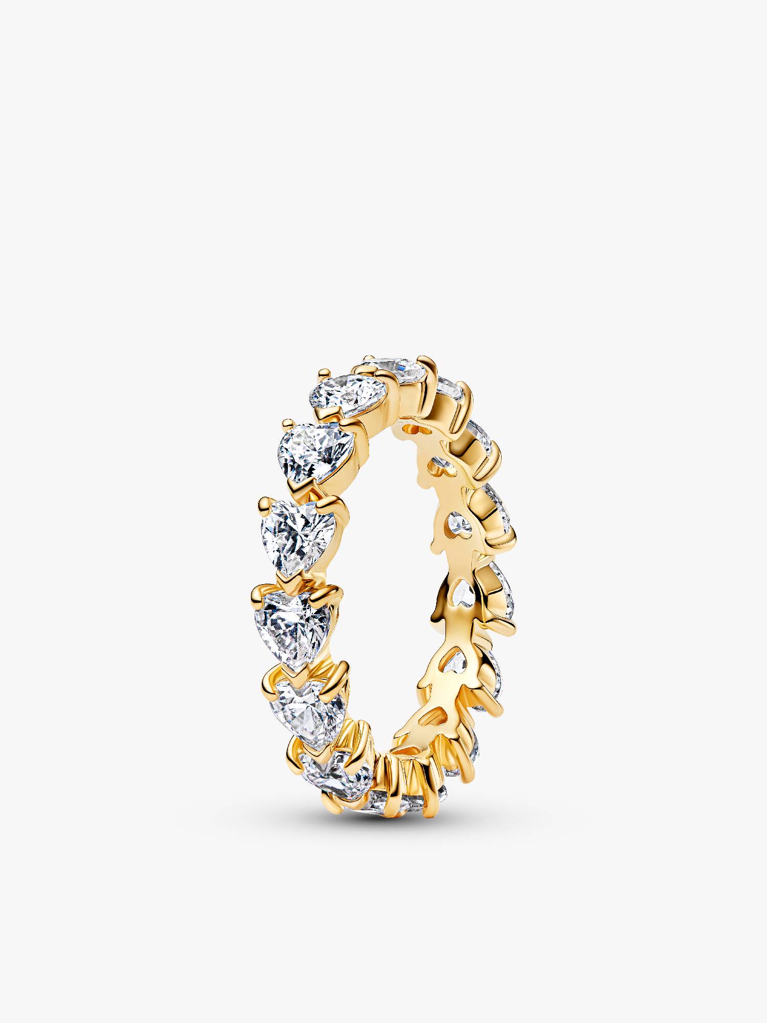 Band of Clear Hearts Ring