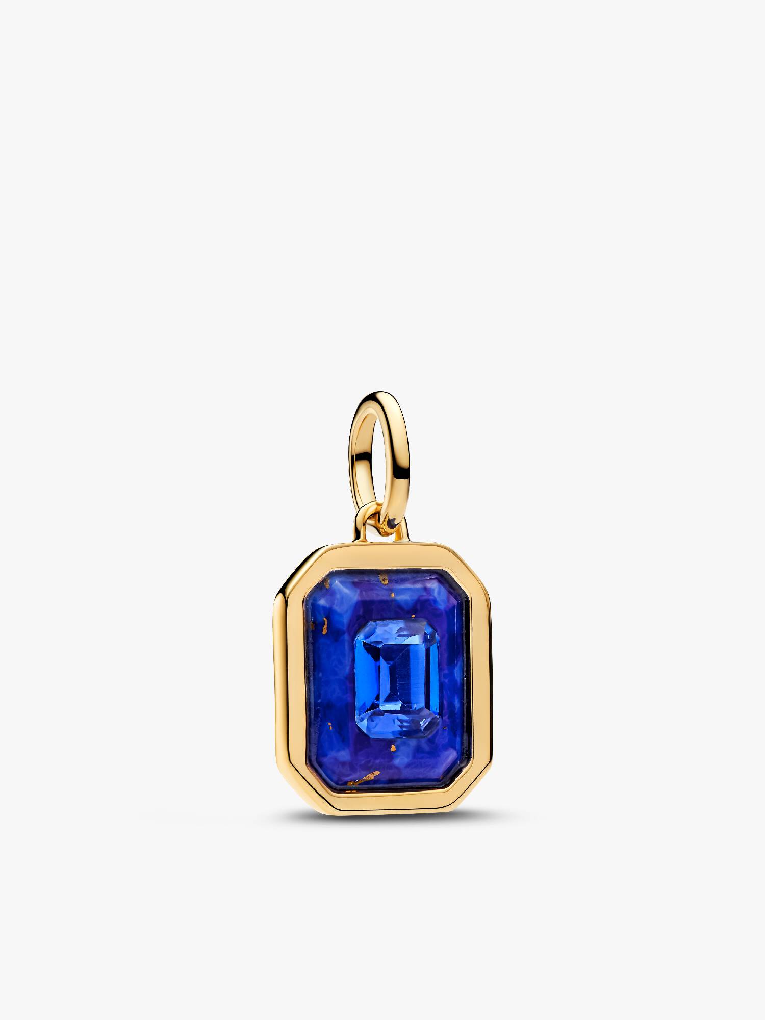 Celestial Blue Hexagon Dangle Charm