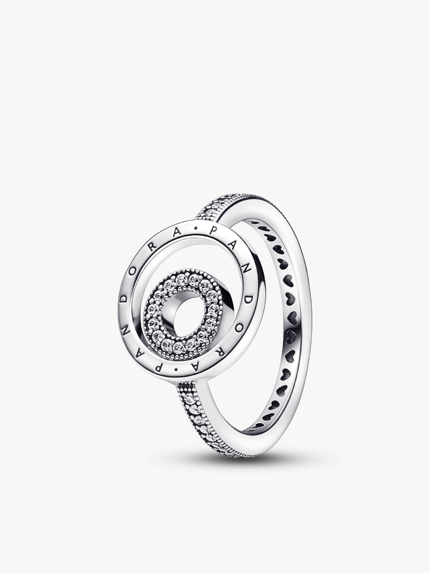 Pandora Signature Logo Circles Pavé Ring