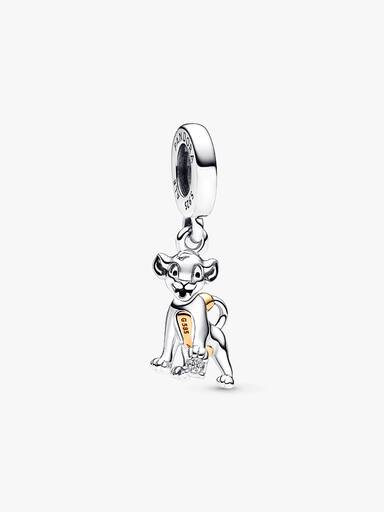 Disney 100th Anniversary Simba 0.009 ct tw Lab-created Diamond Dangle Charm