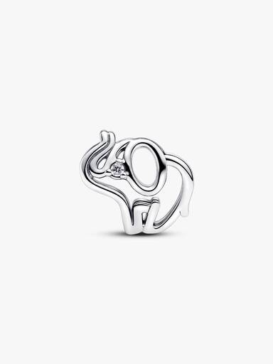 Openwork Elephant Charm