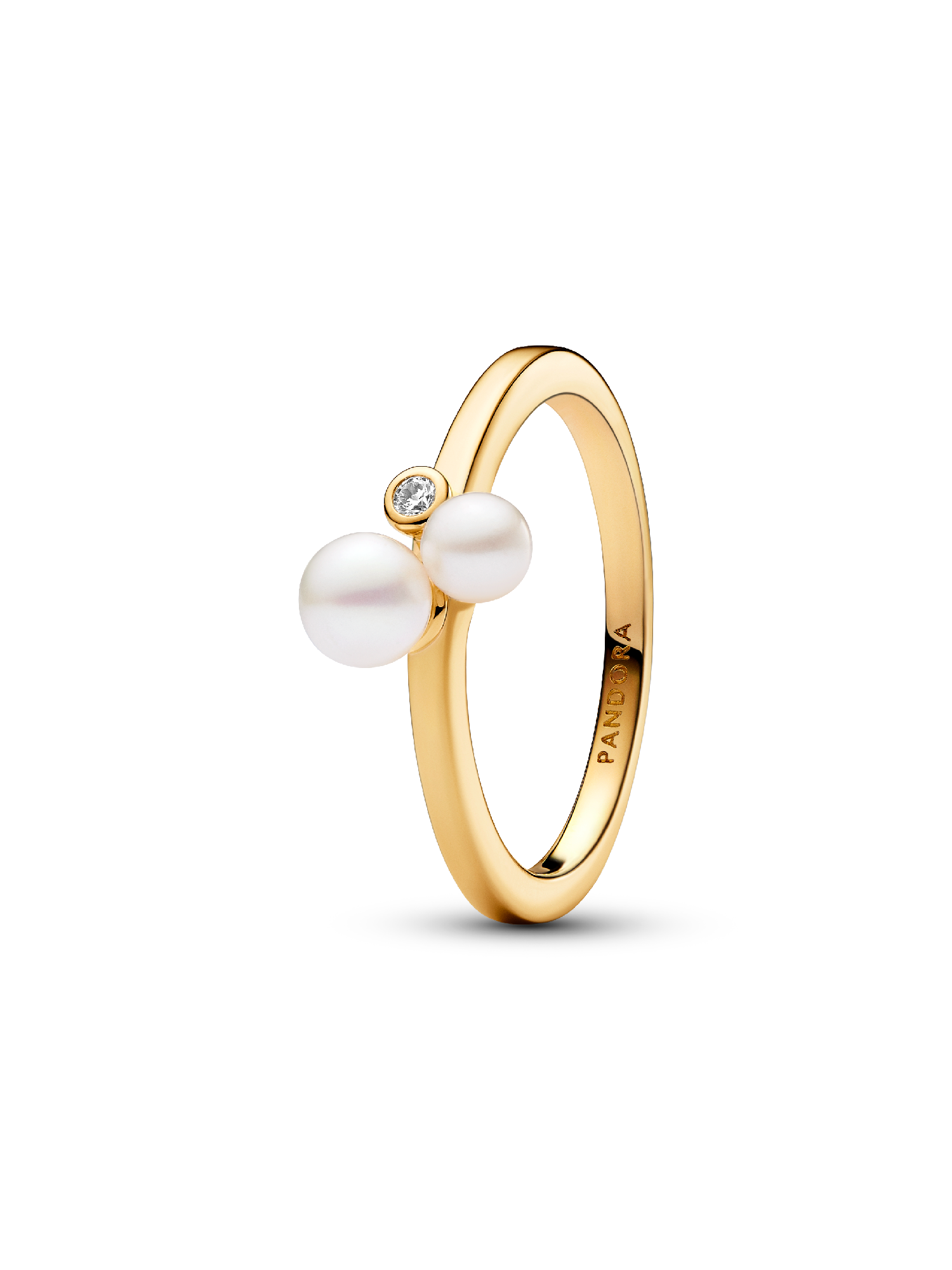 Duo Treated Freshwater Cultured Pearls Ring