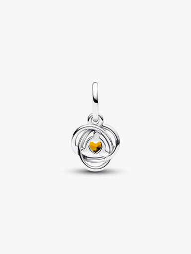 Honey Eternity Circle Dangle Charm