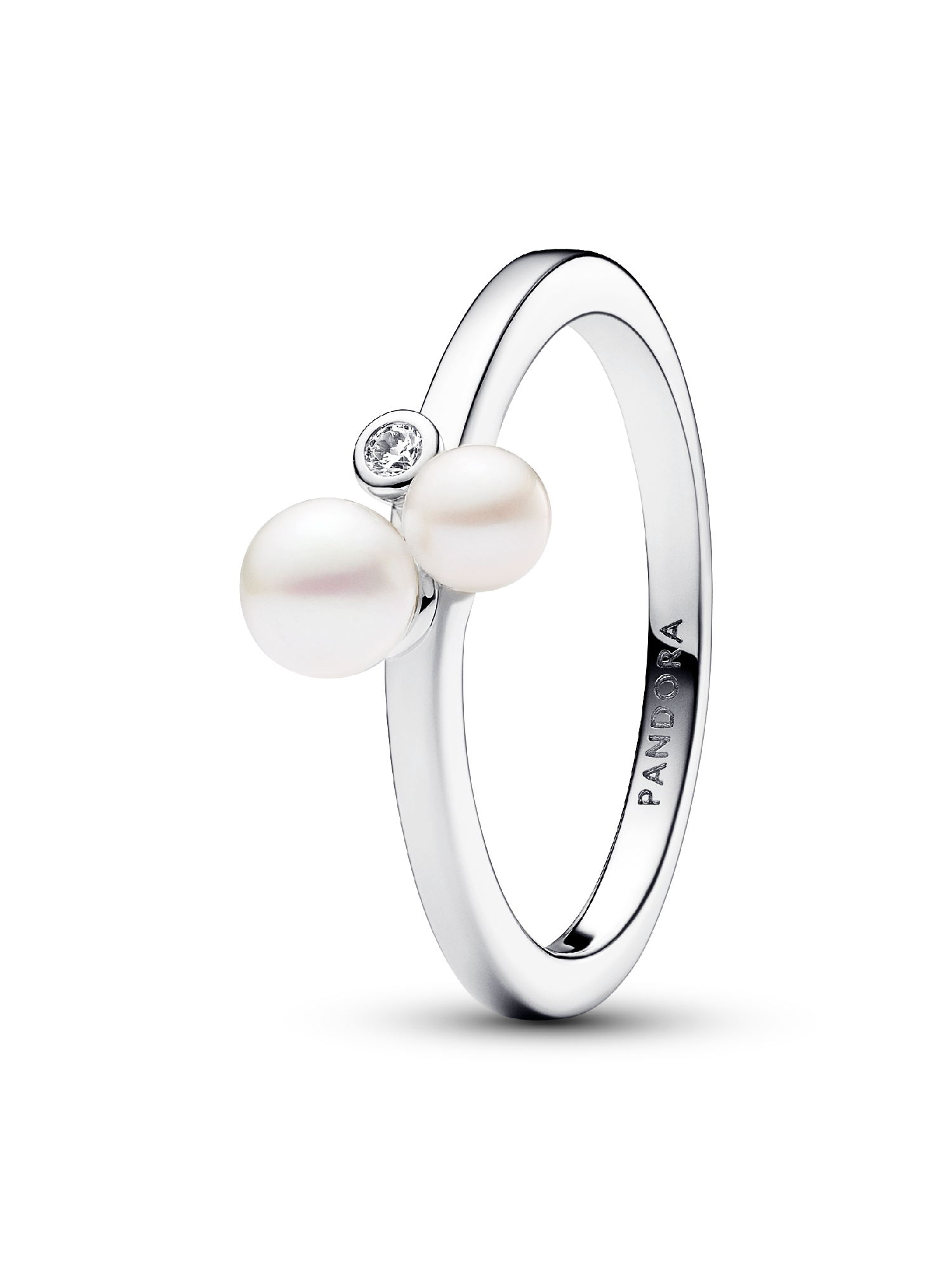 Duo Treated Freshwater Cultured Pearls Ring