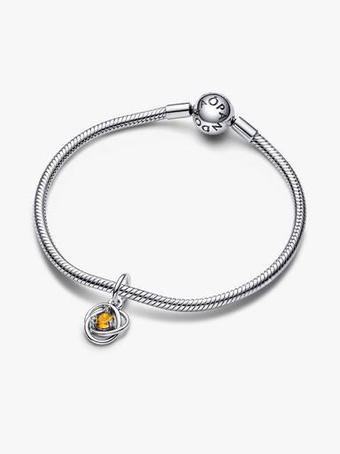 Honey Eternity Circle Dangle Charm