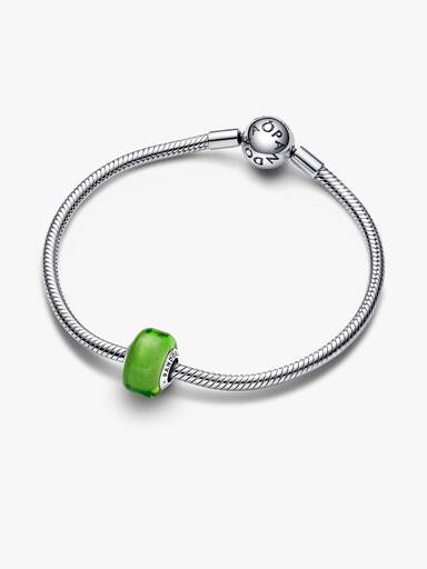 小巧綠色 Murano 琉璃串飾