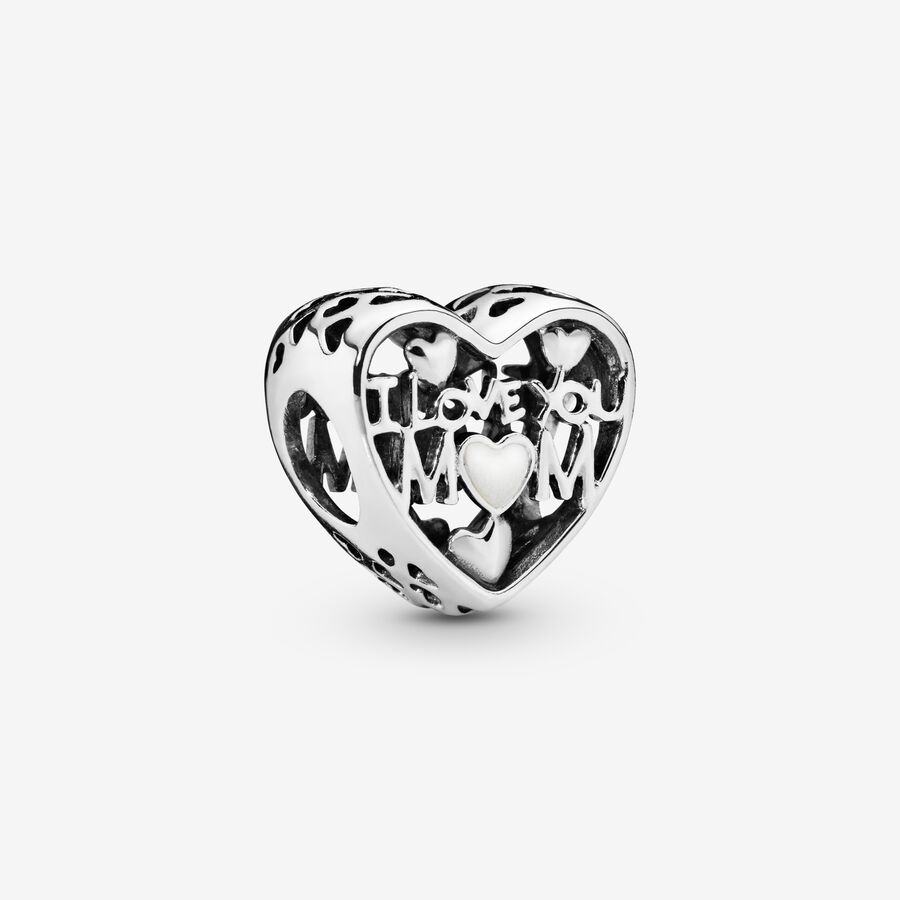 I Love You Mum Heart Charm image number 0