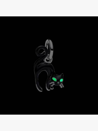 Black Cat Dangle Charm