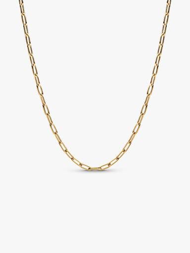 Elongated Link Chain Necklace