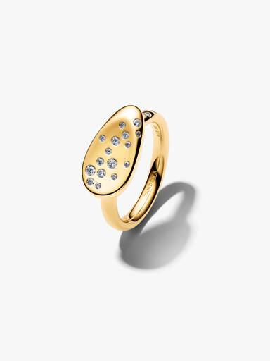 Medium Stone-Set Oval Signet Ring