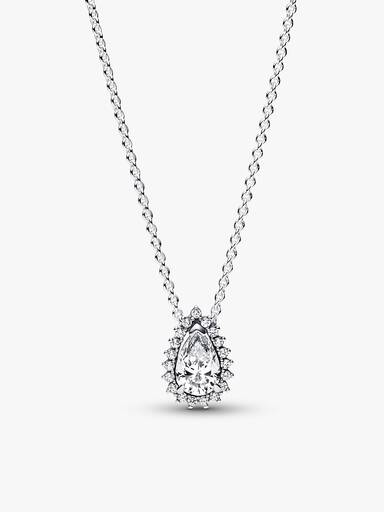 Sparkling Pear Halo Jewellery Gift Set