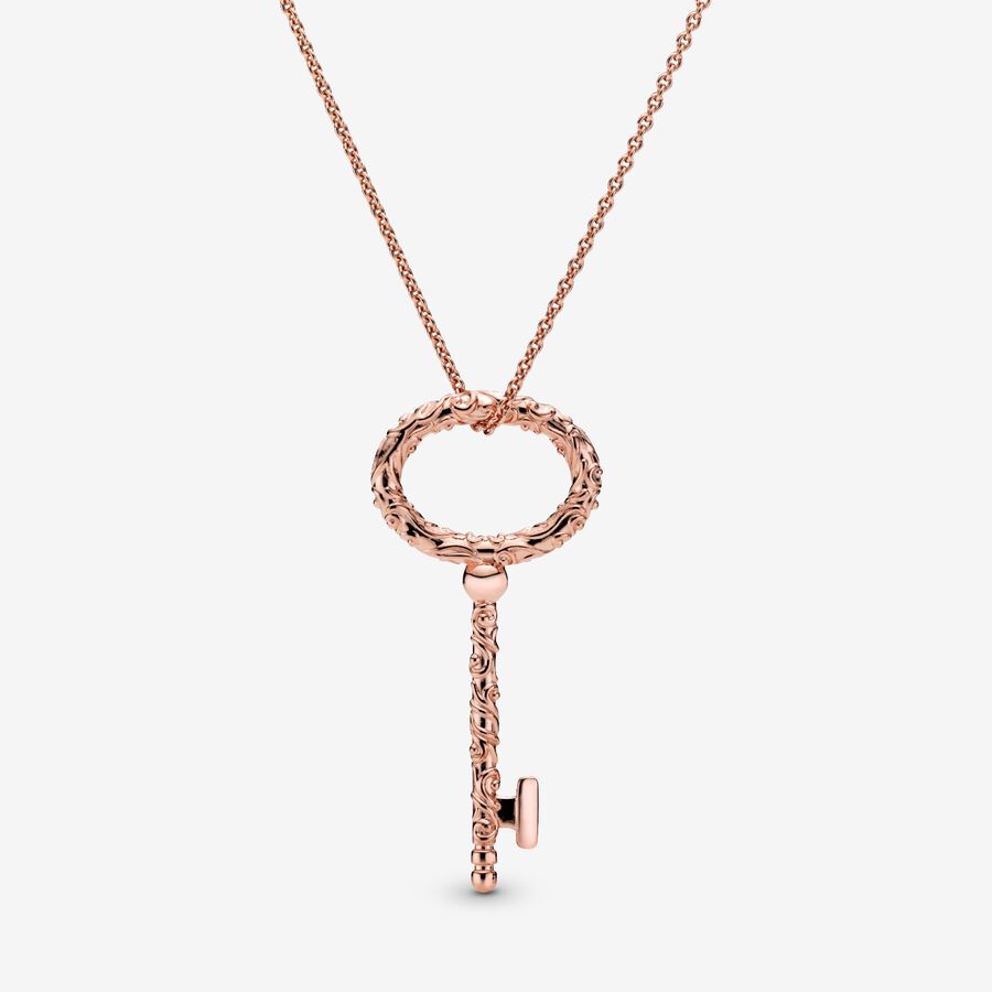 Regal Key Pendant Necklace image number 0