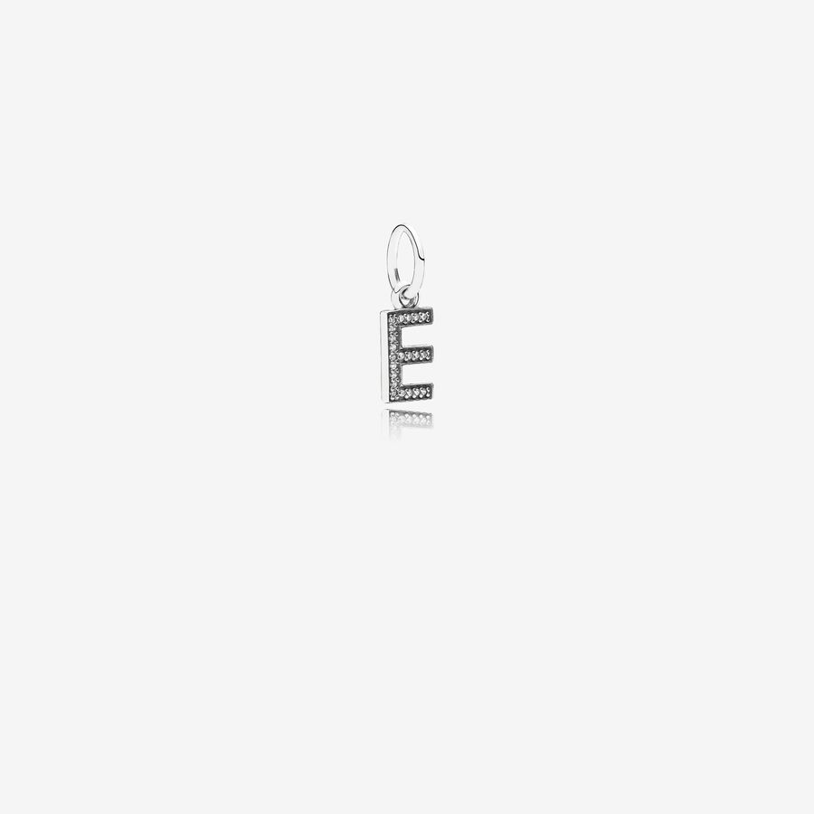 SALE - Letter E pendant charm image number 0
