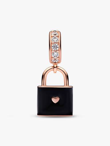 Love Padlock Dangle Charm