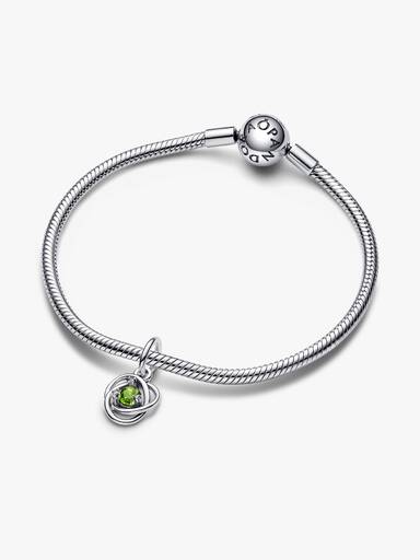 Spring Green Eternity Circle Dangle Charm