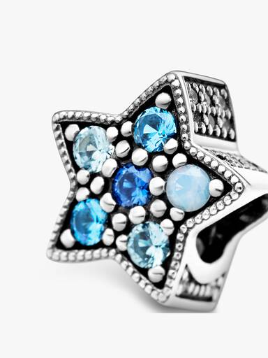 Bright Blue Star Charm