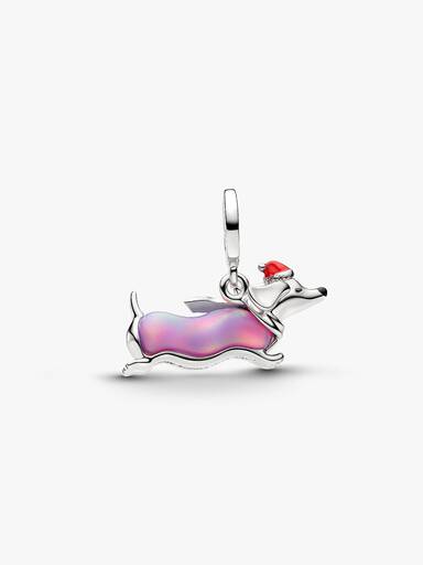 Christmas Dachshund Dangle Charm