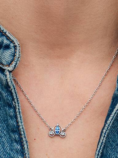 Disney Cinderella's Carriage Collier Necklace