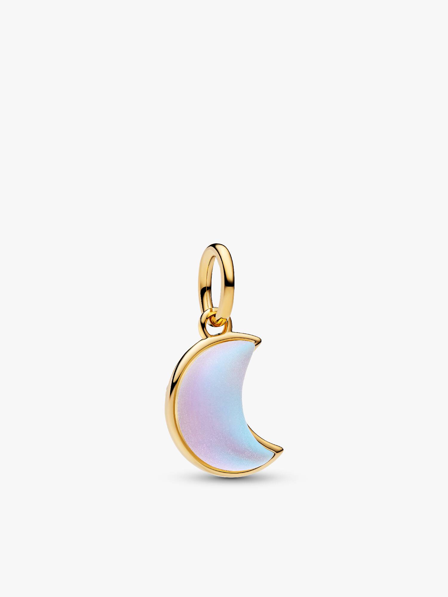 Sparkling Crescent Moon Dangle Charm
