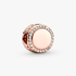 Engravable Sparkling Button Charm Engravable Sparkling Button Charm
