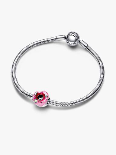 Sparkling Sprinkled Donut Charm