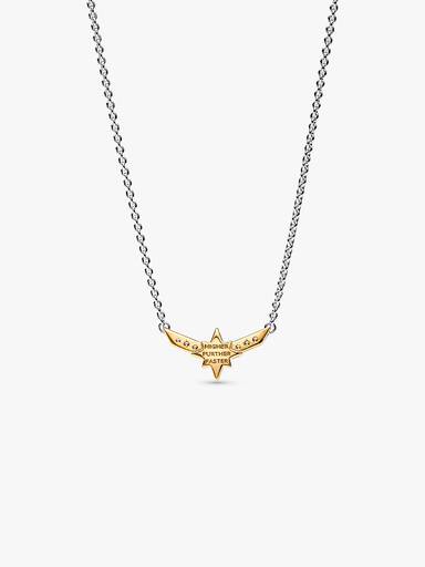 Marvel Captain Marvel Octogram Star Two tone Pendant Necklace