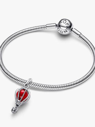 Hot Air Balloon Murano Glass Dangle Charm