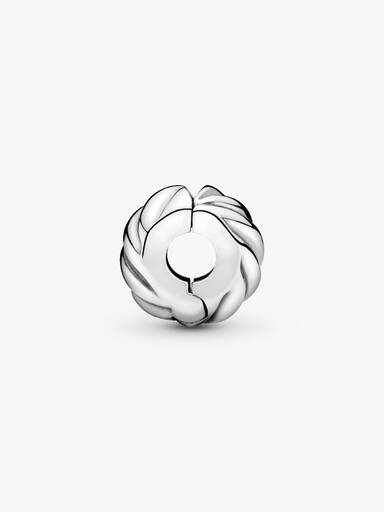Polished Feathered Clip Charm