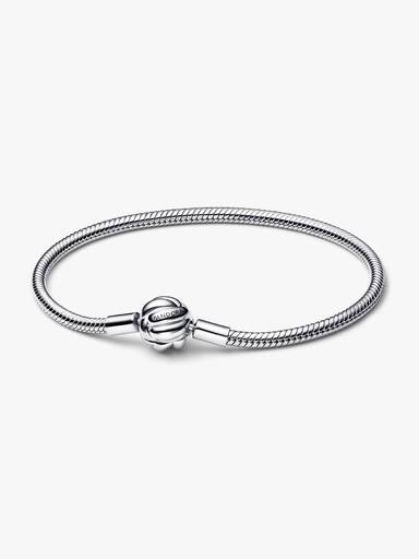 Pandora Moments Love Knot Snake Chain Bracelet