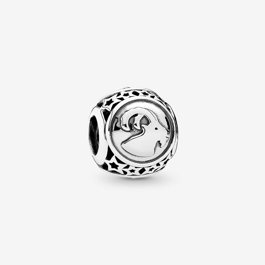 SALE - Capricorn star sign silver charm image number 0