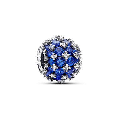 密鑲寶石藍圓珠串飾