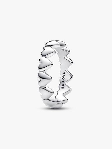 Row of Hearts Ring