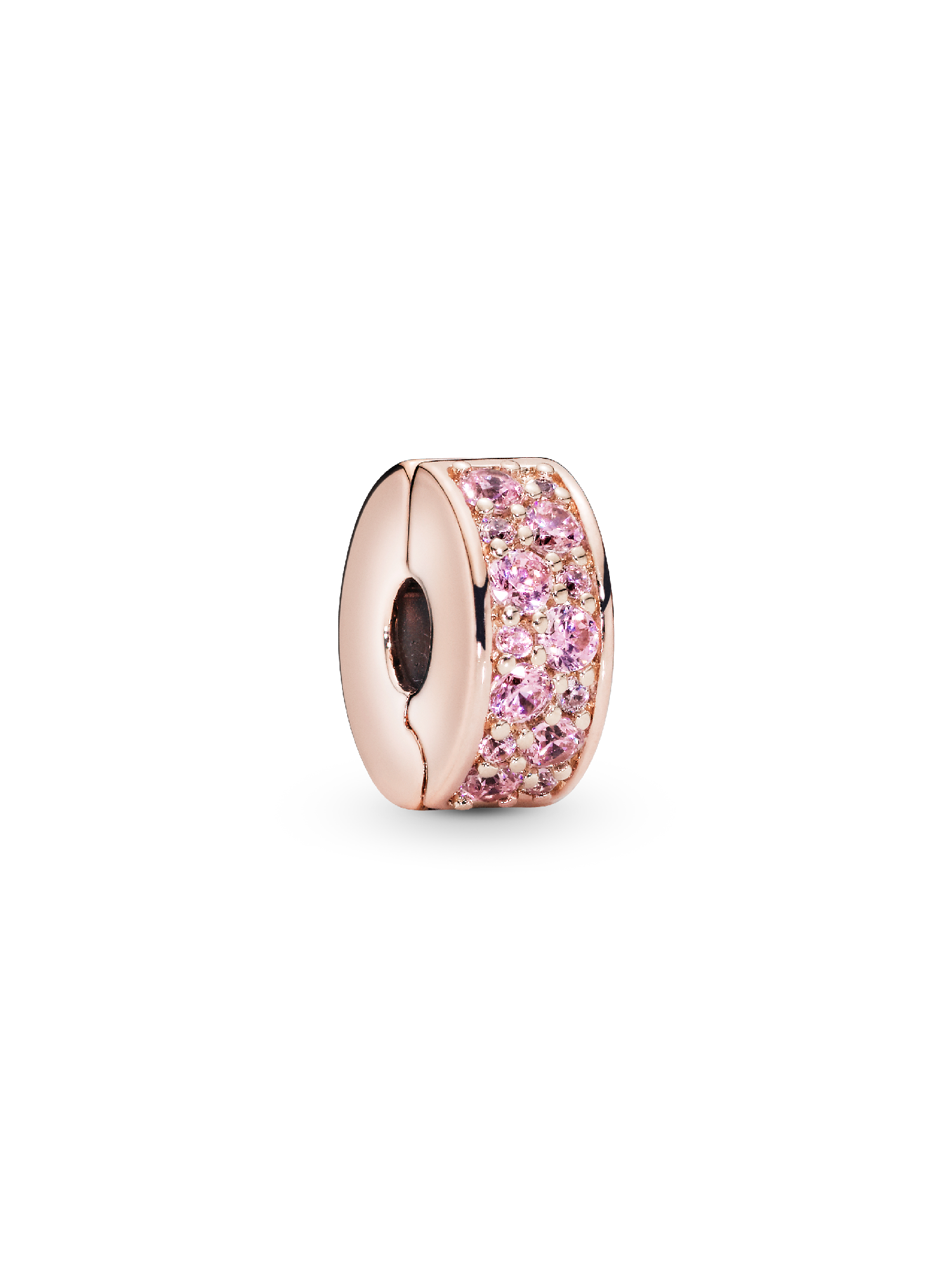 Pink Pavé Clip Charm