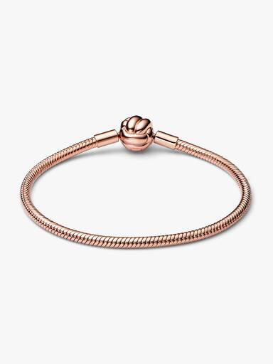 Pandora Moments Love Knot Snake Chain Bracelet