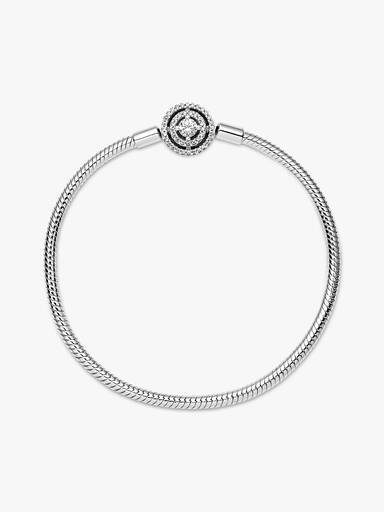 Halo Snake Chain Bracelet