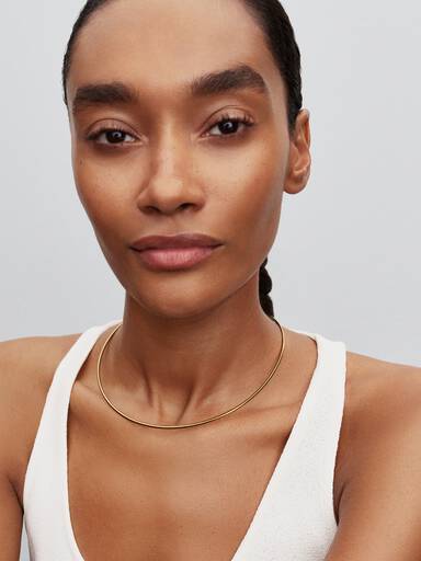 Tubular Choker Necklace