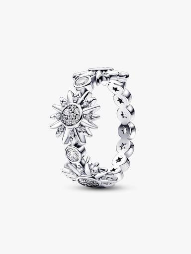 Sparkling Triple Sun Ring